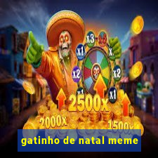 gatinho de natal meme